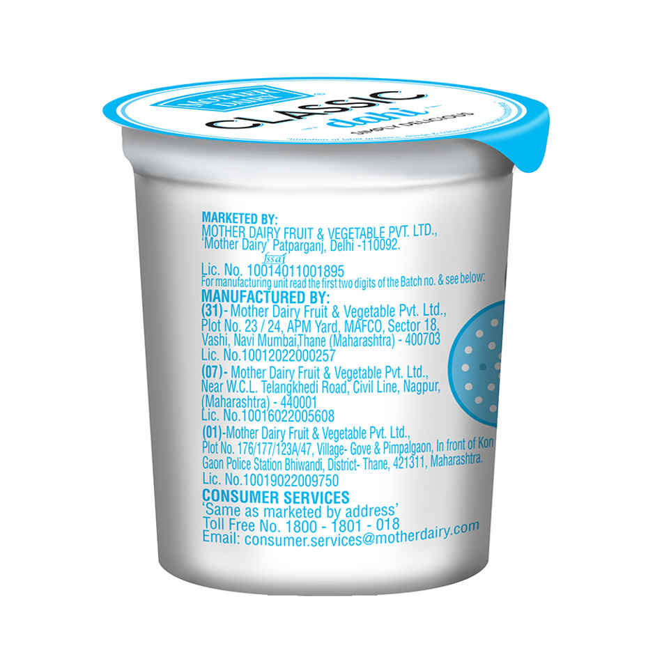 Mother Dairy Classic Curd Cup